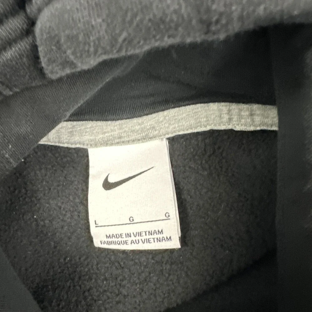 Army Black Knights Hoodie Men Large Black Nike Star Circle West Point Airborne L